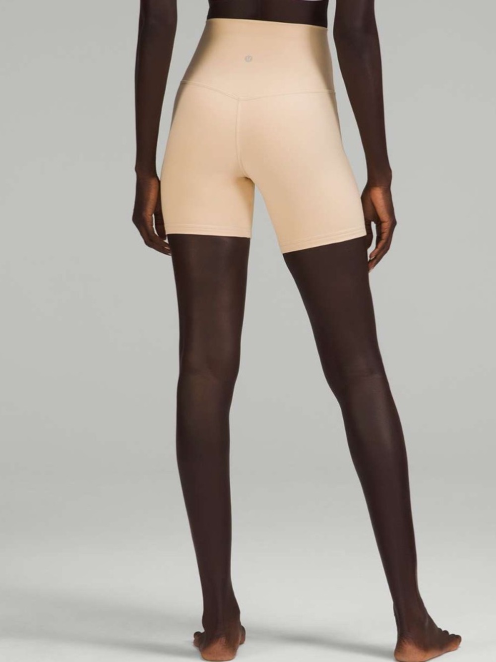 Lululemon Align High Rise Short 6” Nude Beige Size 12 Pre-Loved